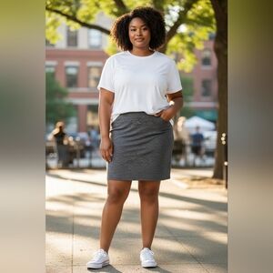 Segment Luxe Black & White Skort